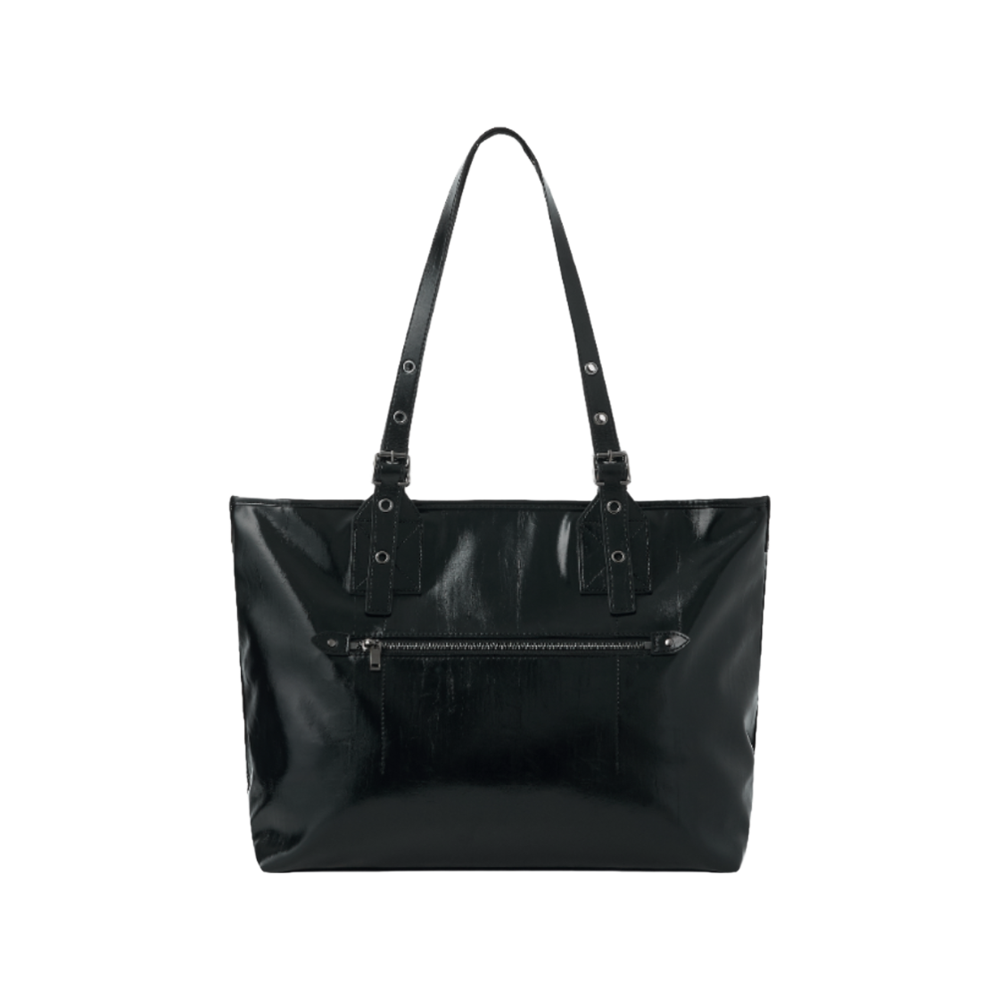 SSSBA2607 SUNLIT Glossy Buckle Bag Black