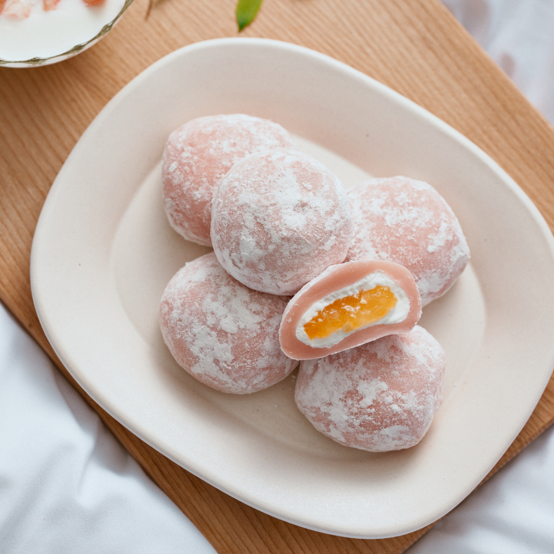 더바른떡 복숭아요거트크림떡 (60g * 6개입) 1박스(THE BAREUN TTEOK Peach Delight Yogurt Cream Tteok (60g *6EA) 1Box) - 3