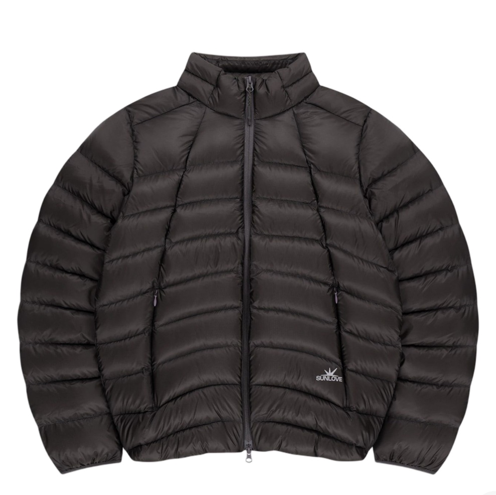 Sunlove Fly Light Down Jacket Charcoal 착용 스타일