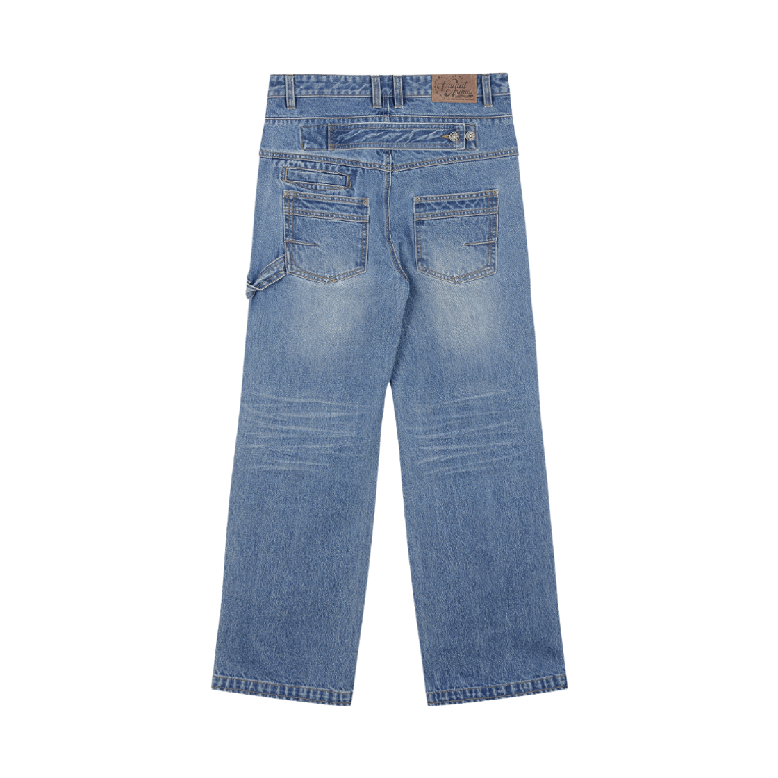 베이컨트 아카이브 (여성) 노엘 데님 워크 팬츠 블루(Vacant Archive (Women) Noel Denim Work-Pants Blue) - 2