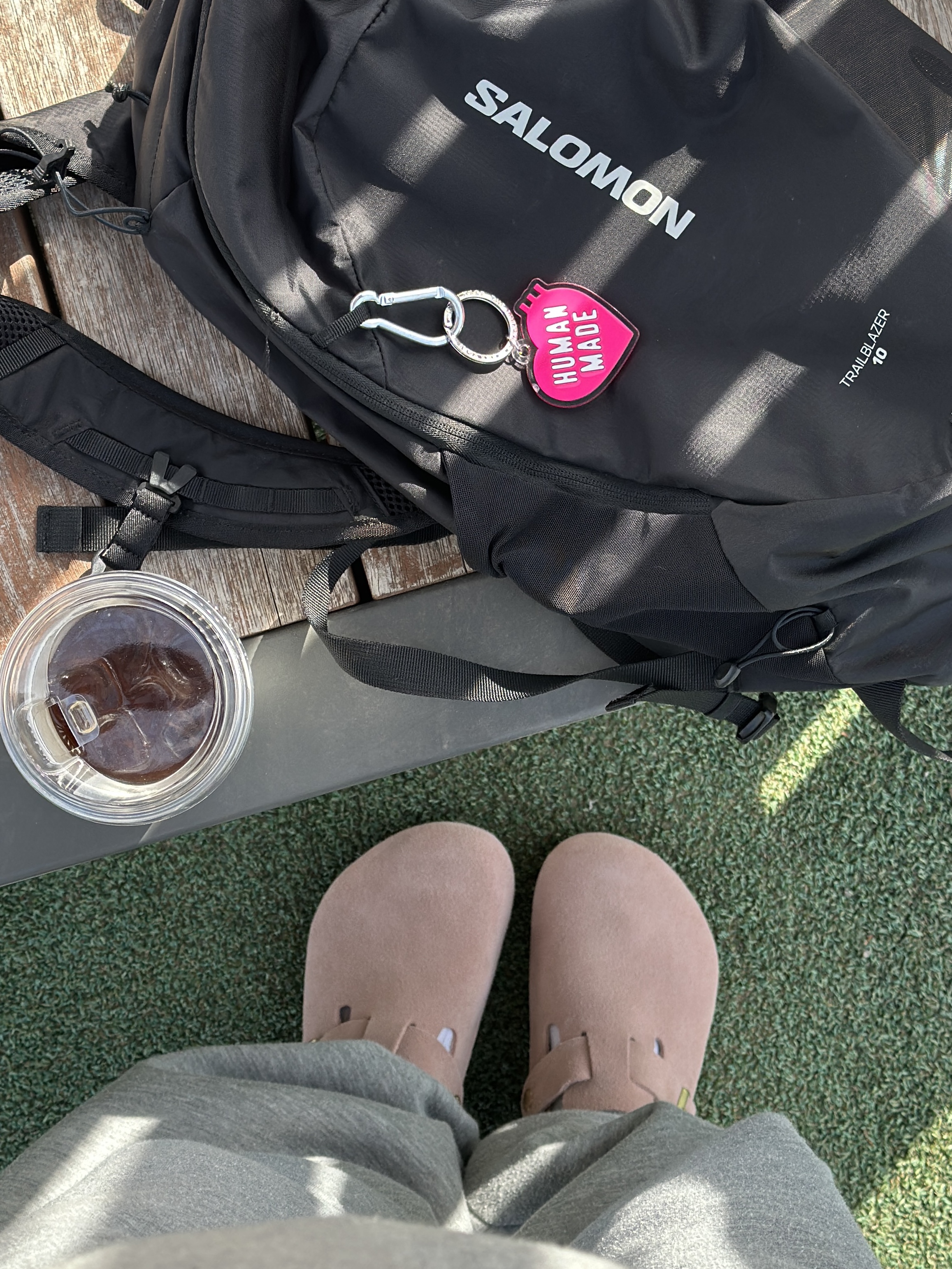 Stussy Chenille S Low Pro Cap Black, Nike x Stussy NRG RA Pullover Hoodie Dark Grey Heather (DJ9488-063) 착용 스타일 - 4