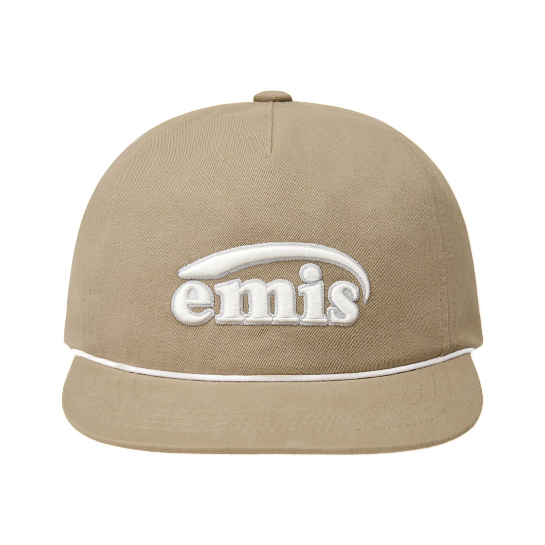 이미스 뉴 로고 코튼 트러커 햇 베이지(Emis New Logo Cotton Trucker Hat Beige) - 1