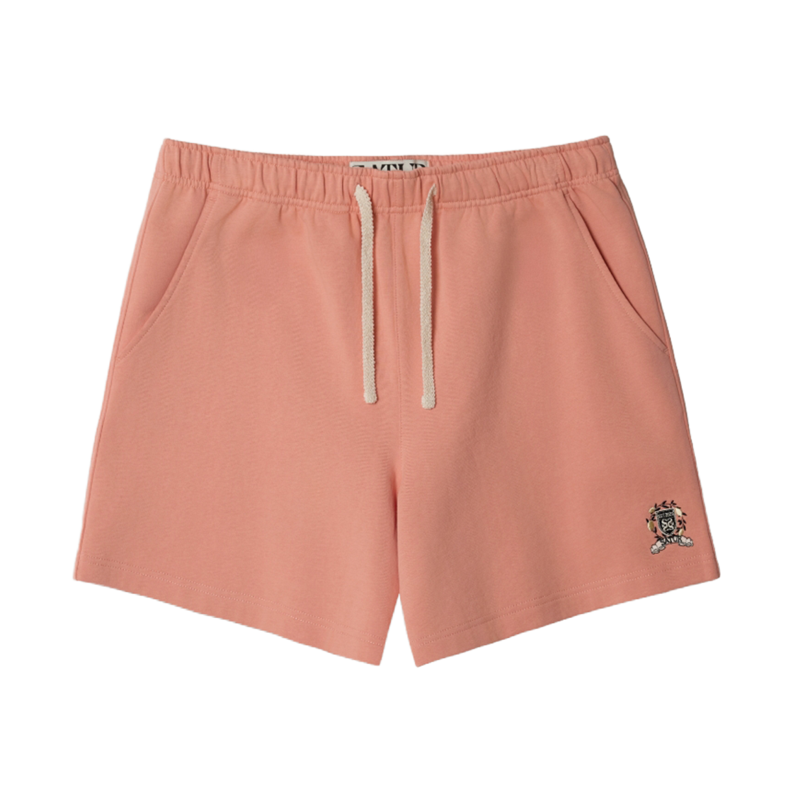 SA261UHT01PNK0 [사은품 증정] SATUR Crest Logo Easy Shorts Pink