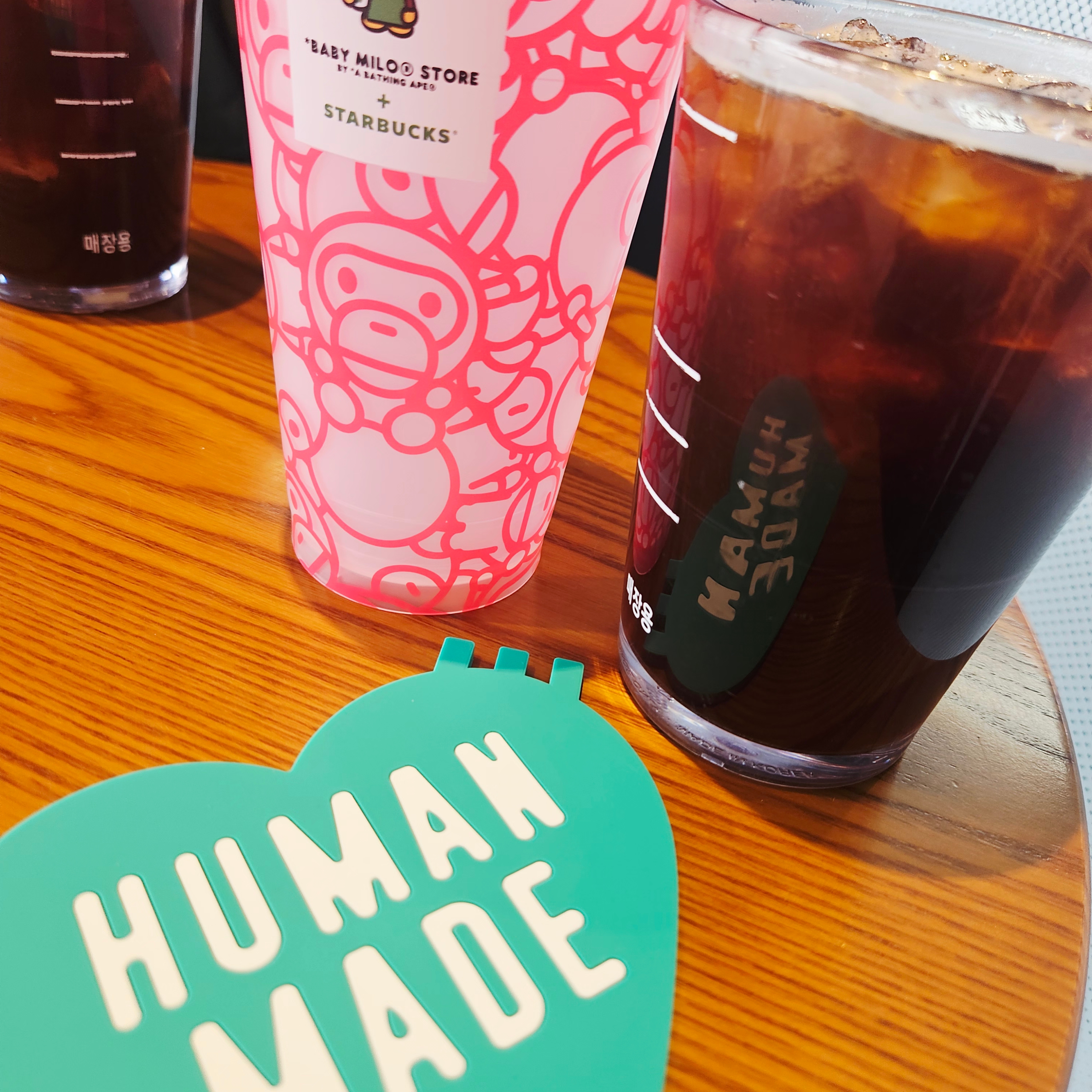 Human Made Heart Rubber Coaster Green 착용 스타일 - 4