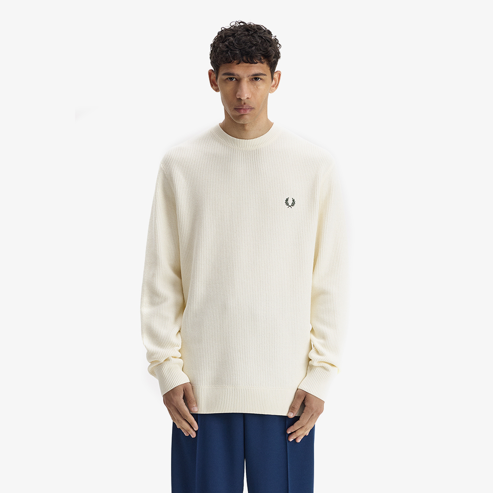 프레드페리 텍스쳐드 니트 에크루(Fred Perry Textured Knit Ecru) - 2