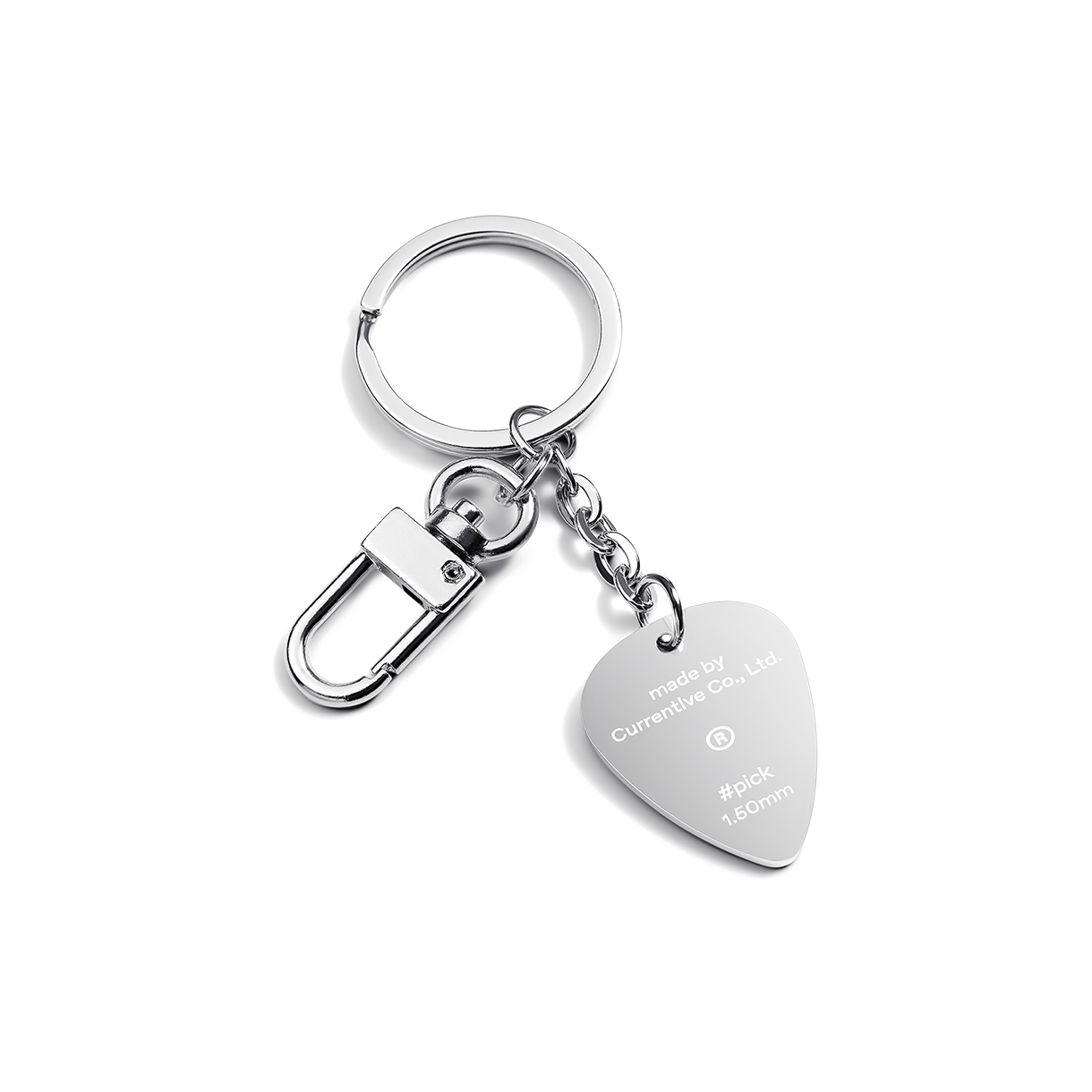 KGCL00500 Glow guitar pick keychain