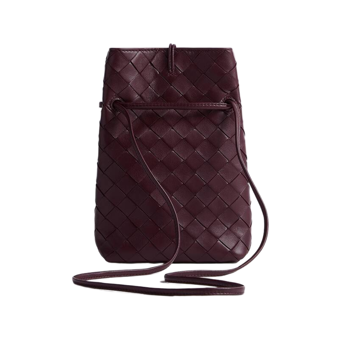 보테가 베네타 안디아모 폰 파우치 딥 마호가니(Bottega Veneta Andiamo Phone Pouch Deep Mahogany) - 2