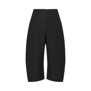 Amomento Women Curved Capri Pants Black - 26SS