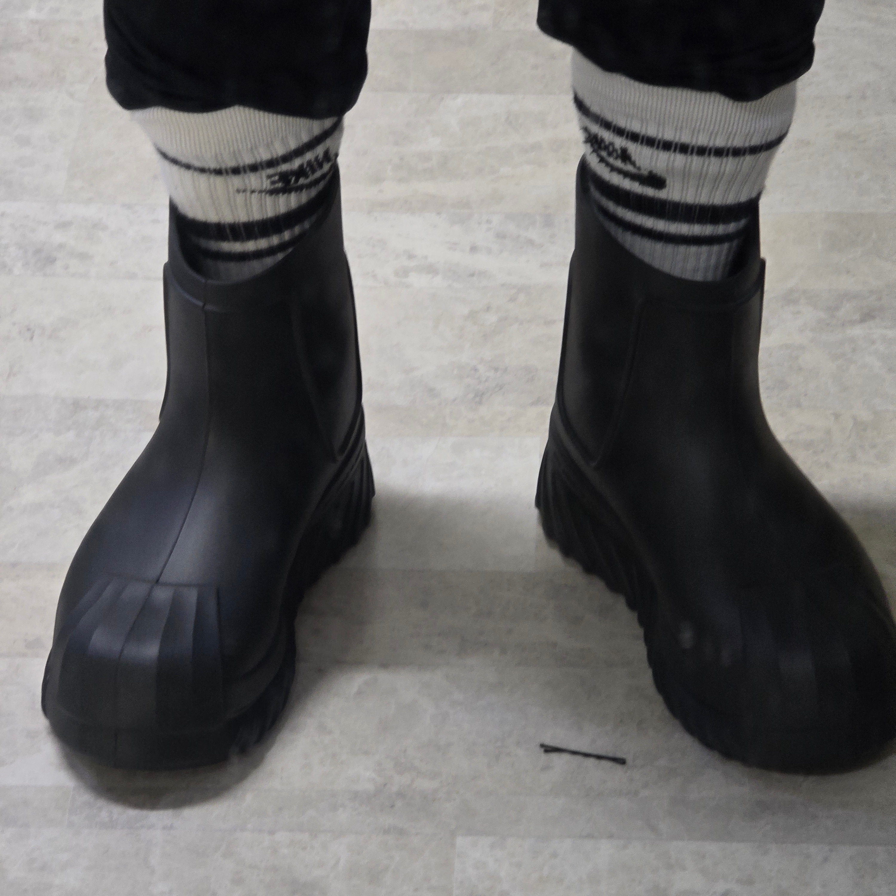 (W) Adidas Adifom Superstar Boot Black 착용 스타일 - 2