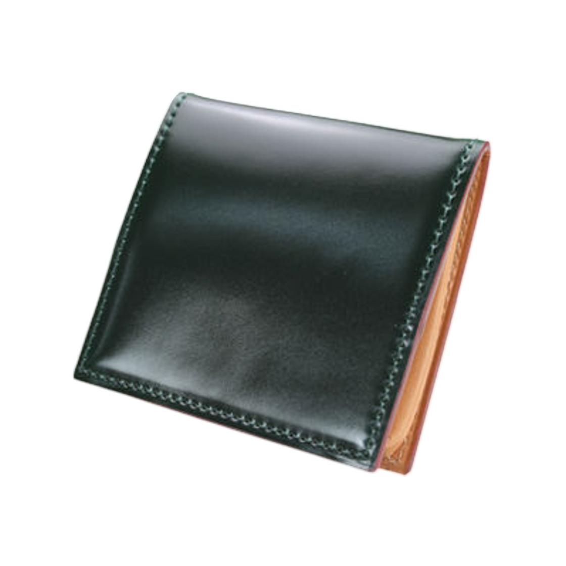 간조 코도반 박스 코인 케이스 다크 그린(Ganzo Cordovan Box Coin Case Dark Green) - 1