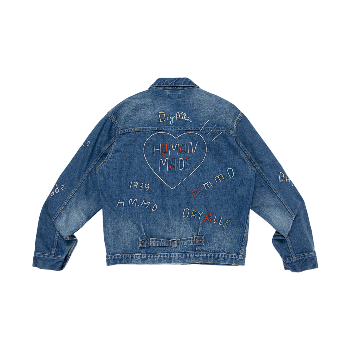 휴먼 메이드 자수 데님 워크 자켓 인디고(Human Made Embroidered Denim Work Jacket Indigo) - 2