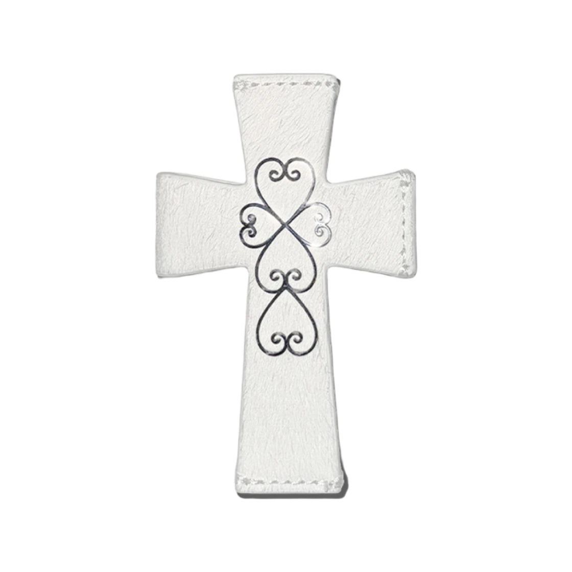 SC25S703WH Sculptor Cross Hair On Strap Wallet White