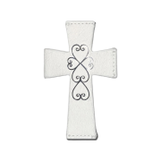 Sculptor Cross Hair On Strap Wallet White