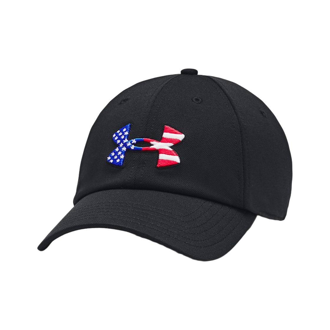언더아머 UA 프리덤 블리칭 어드저스터블 캡 블랙 화이트(Under Armour UA Freedom Blitzing Adjustable Cap Black White)