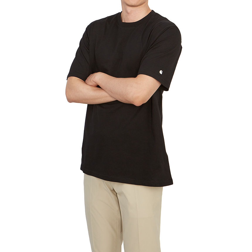 [15% 쿠폰] 칼하트 WIP 숏슬리브 베이스 티셔츠 블랙([15% 쿠폰] Carhartt WIP S/S Base T-Shirt Black) - 5