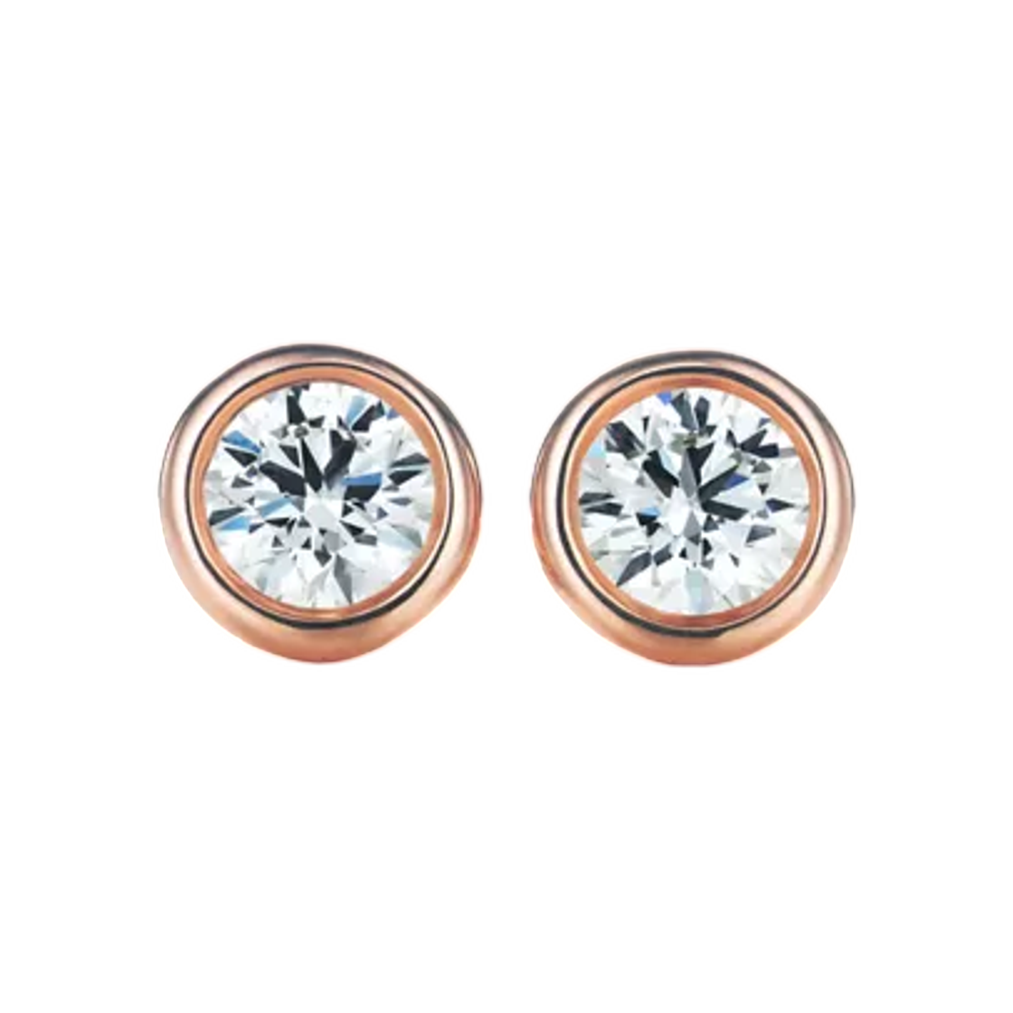 60017594 Tiffany & Co. Elsa Peretti Diamonds by the Yard Earrings Rose Gold