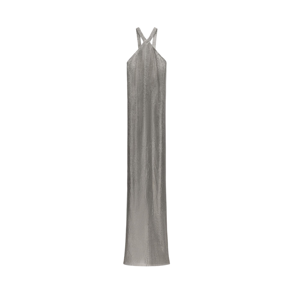 (W) 자라 x 루도빅 드 생 세르냉 메탈릭 메쉬 홀터 드레스 실버((W) Zara x Ludovic De Saint Sernin Metallic Mesh Halter Dress Silver) - 1