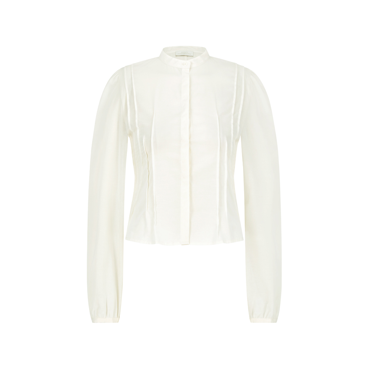 KW6ASHLAM07IV Amomento Women Pintuck Slim Shirt Ivory - 26SS