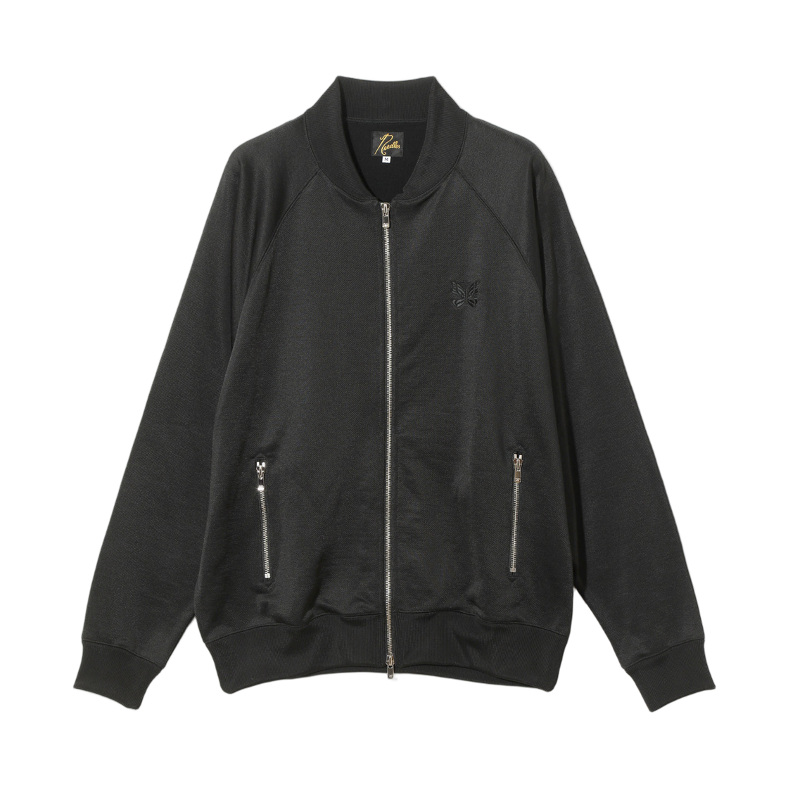 SX420C Needles Dolman Sleeve Track Jacket Bright Jersey Black