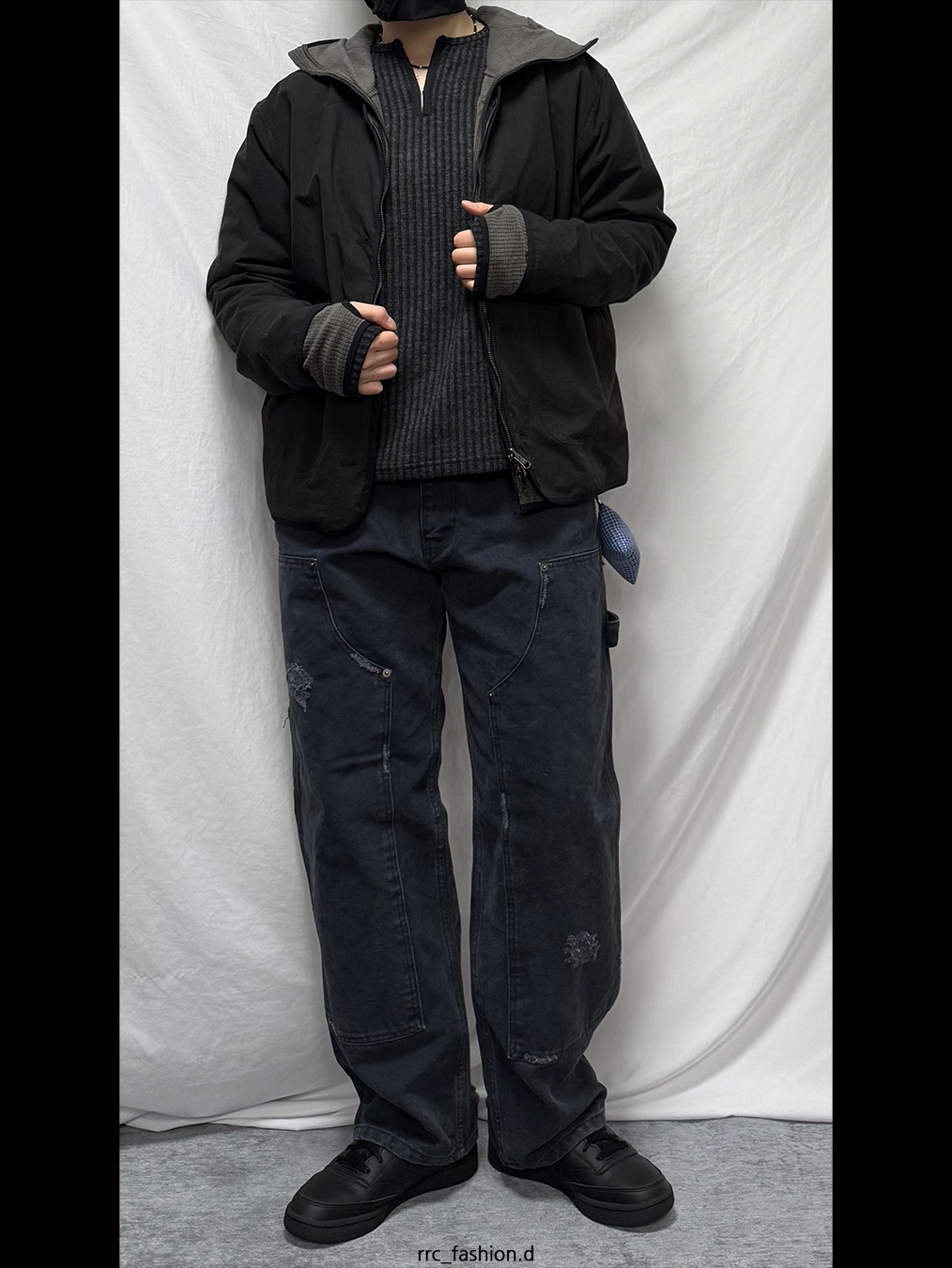 Aoiro x TRSC VTG Double Knee Pants Old Navy 착용 스타일 - 1