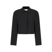 Amomento Women Wool Short Jacket Black - 26SS