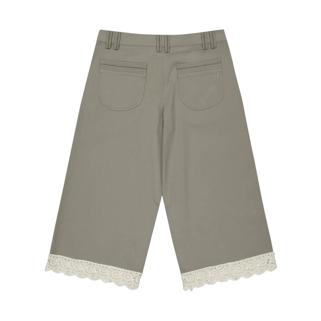 (W) 코이세이오 니트 레이스 팬츠 애쉬 브라운((W) Coyseio Knit Lace Pants Ash Brown) - 2