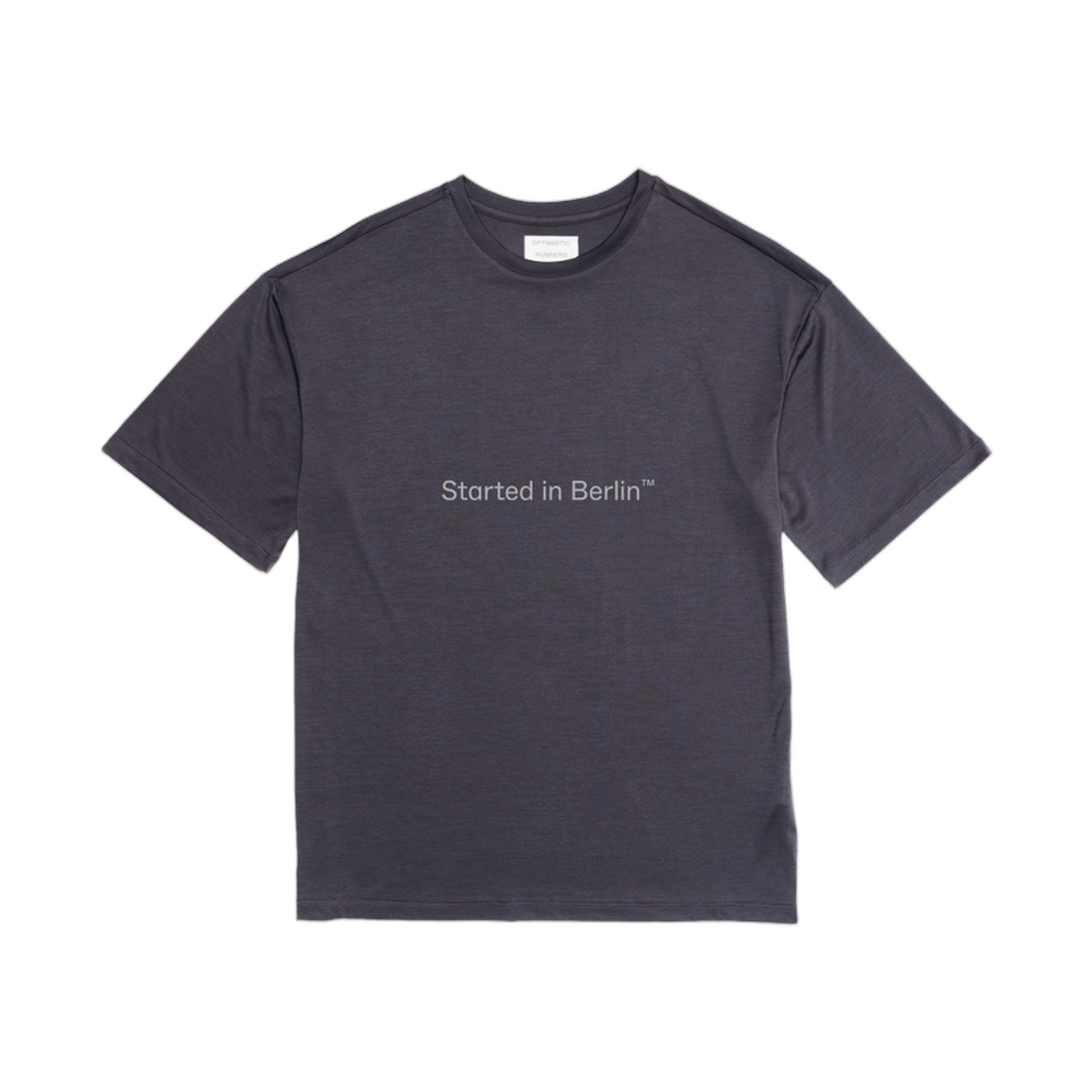 옵티미스틱 러너스 스타티드 인 베를린 티셔츠 블루베리(Optimistic Runners Started In Berlin T-Shirt Blueberry)