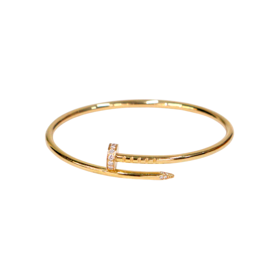 ITCSR6BAGQBB Cartier SM 14 Size Juste un Clou Diamond Bracelet C-B49343