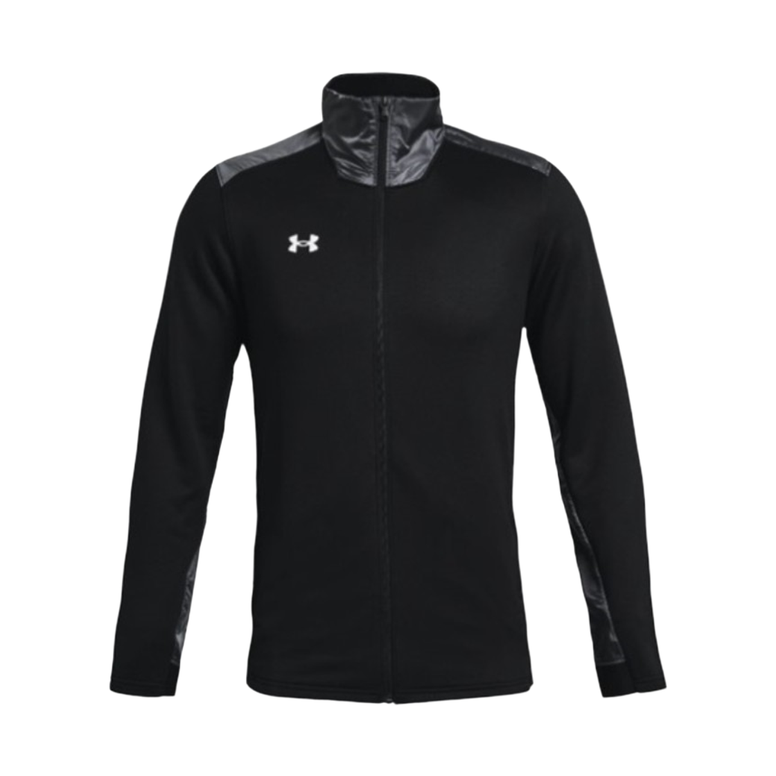 언더아머 UA 커맨드 웜업 풀 집 자켓 블랙 화이트(Under Armour UA Command Warm Up Full Zip Jacket Black White)
