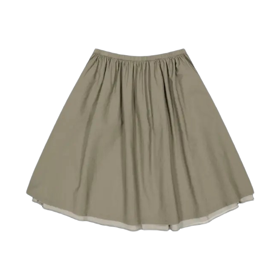 (W) 코이세이오 스트랩 셔링 스커트 애쉬 브라운((W) Coyseio Strap Shirring Skirt Ash Brown) - 2