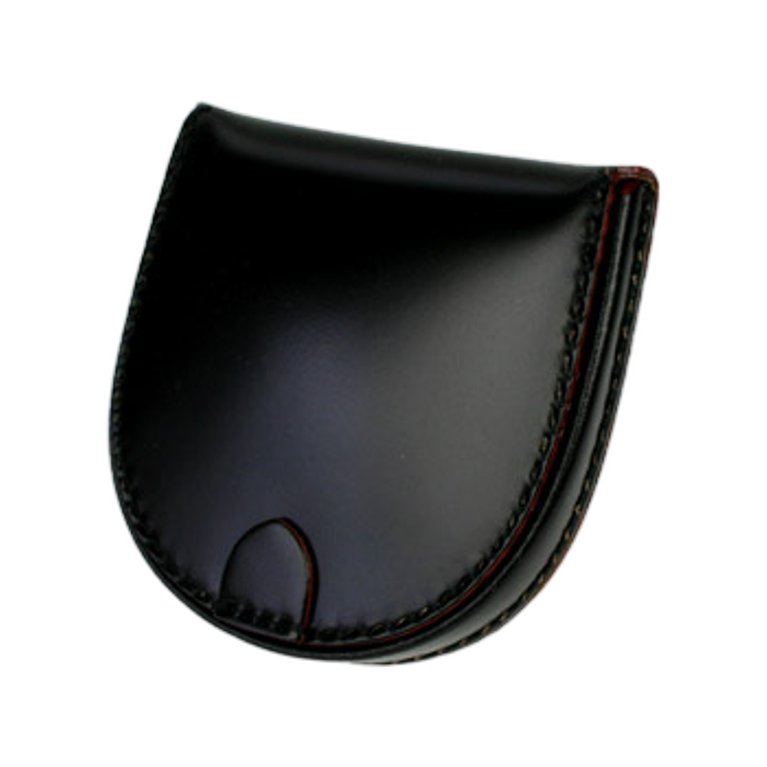 간조 코도반 홀스슈 코인 케이스 블랙(Ganzo Cordovan Horseshoe Coin Case Black)