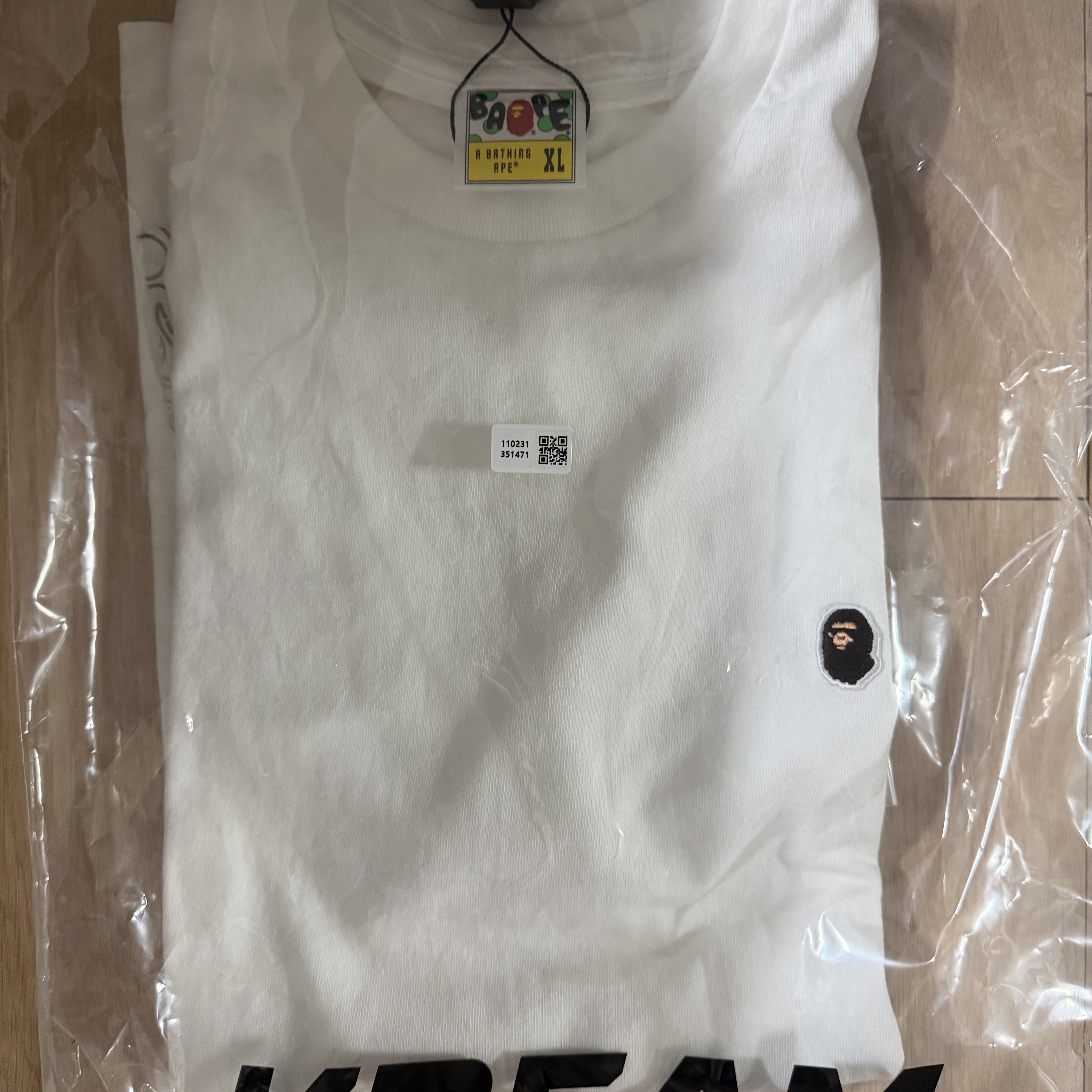BAPE Ape Head One Point T-Shirt White 착용 스타일
