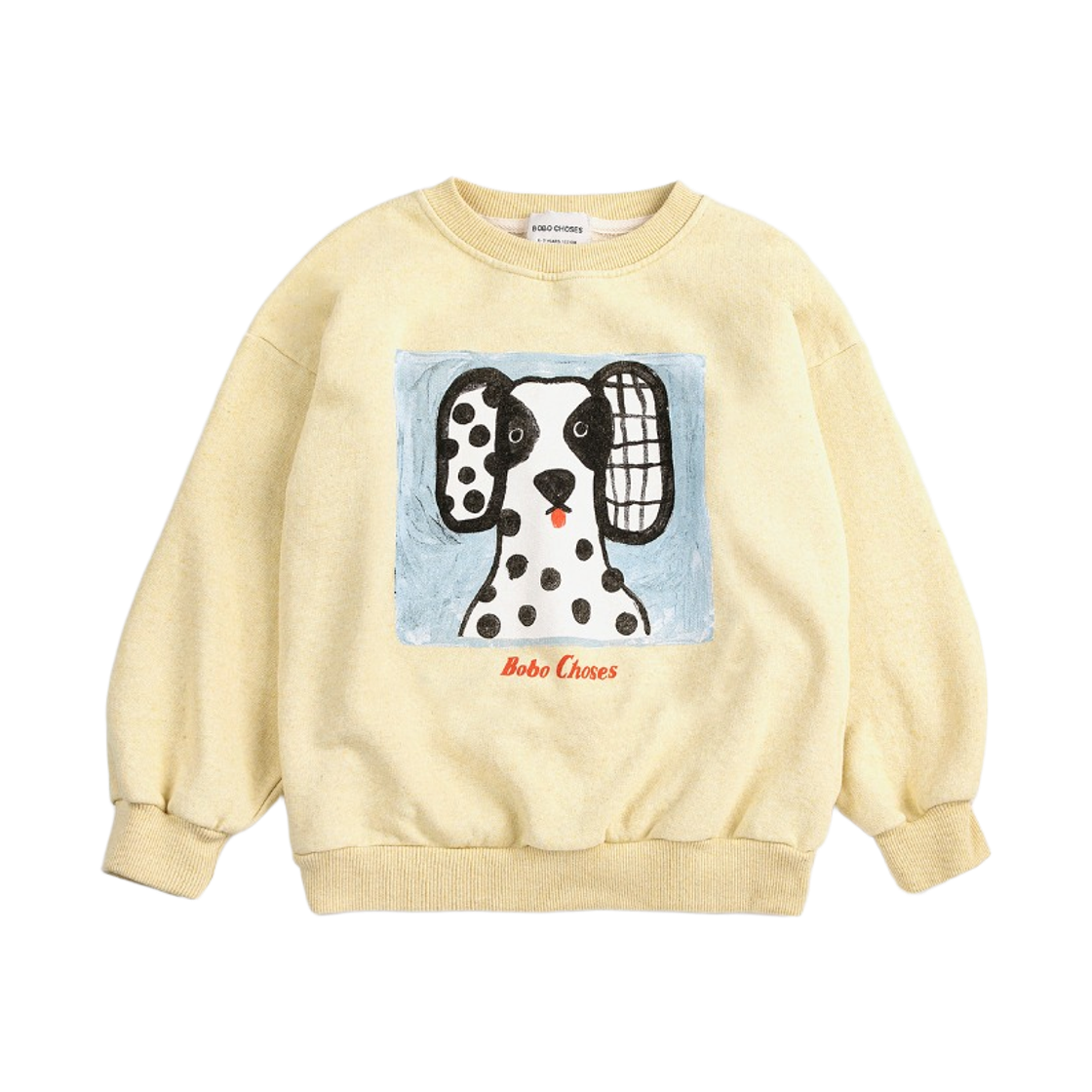 126AC041 (Kids) Bobo Choses Van Dog Sweatshirt Yellow