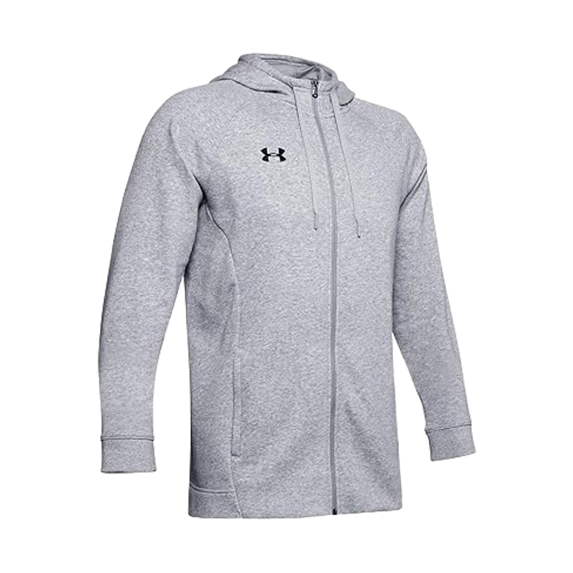 1351313-025 Under Armour Hustle Full Zip Hooded Sweatshirt Grey
