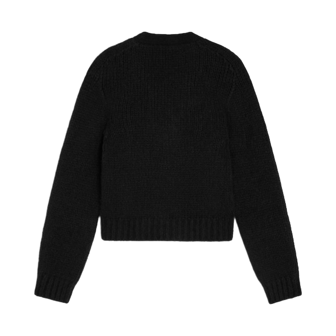 (W) 셀린느 가디건 캐시미어 실크 블랙((W) Celine Cardigan in Cashmere and Silk Black) - 2