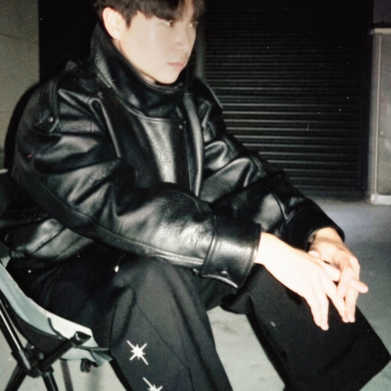 Zara Faux Leather Jacket Black 착용 스타일