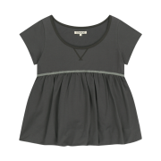 COYSEIO Lace Balloon T-Shirt Dark Grey