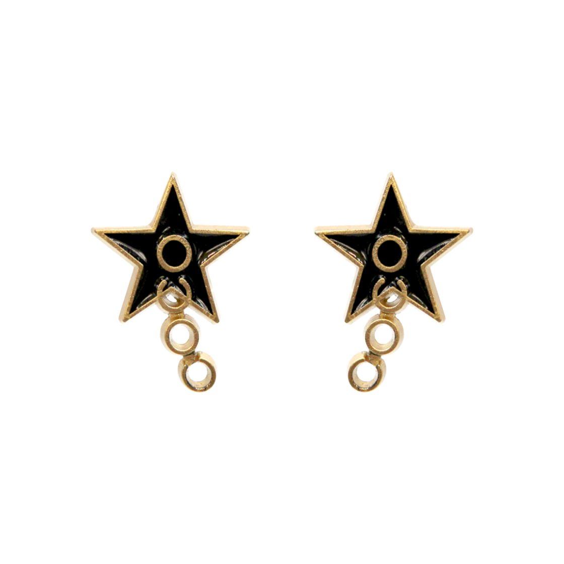 IT9B5AC7H54G Chanel Coco Star Gold Earrings