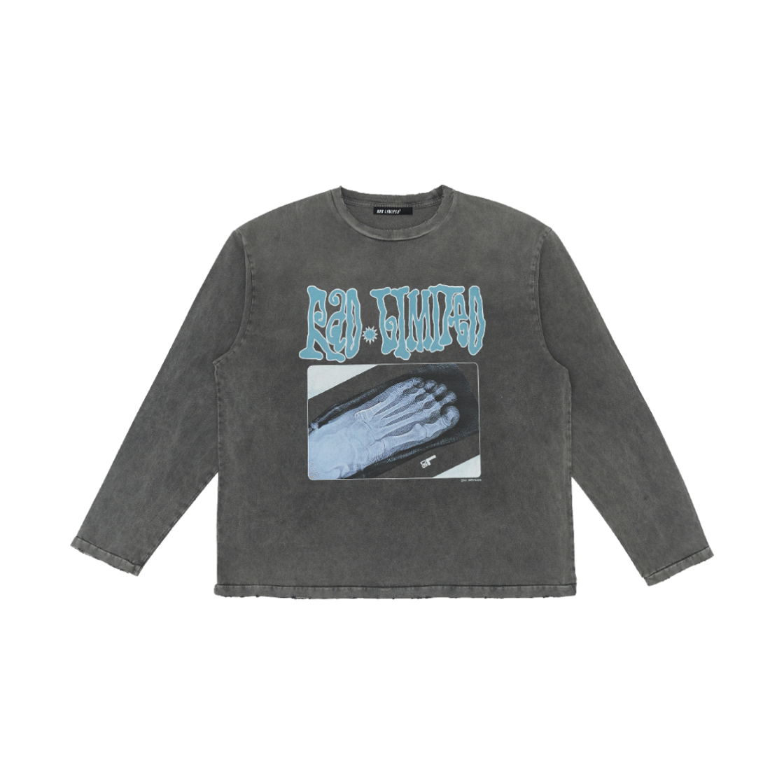 라드리미티드 풋 프린트 롱슬리브 - 빈티지 블랙(Rad Limited Foot Print Long Sleeve - Vintage Black)
