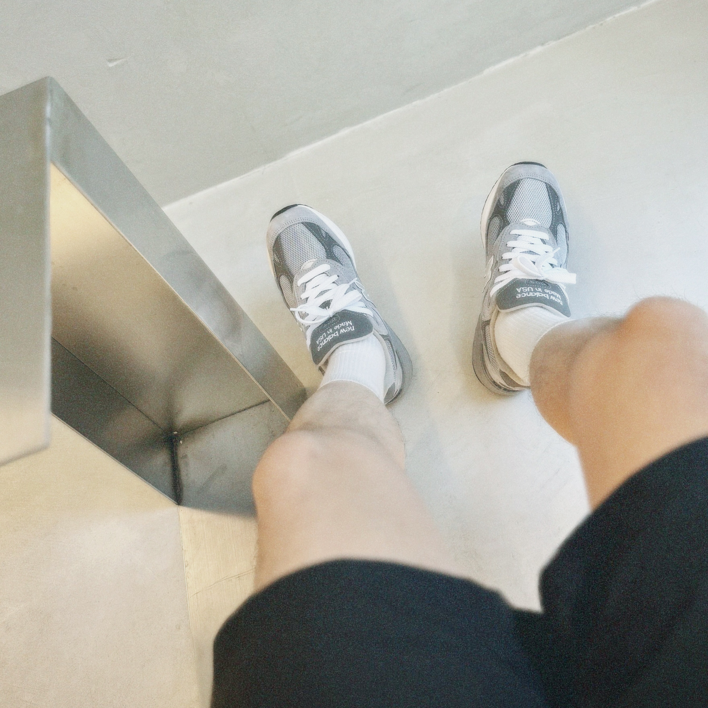 New Balance 993 Made in USA Grey - D Standard 착용 스타일