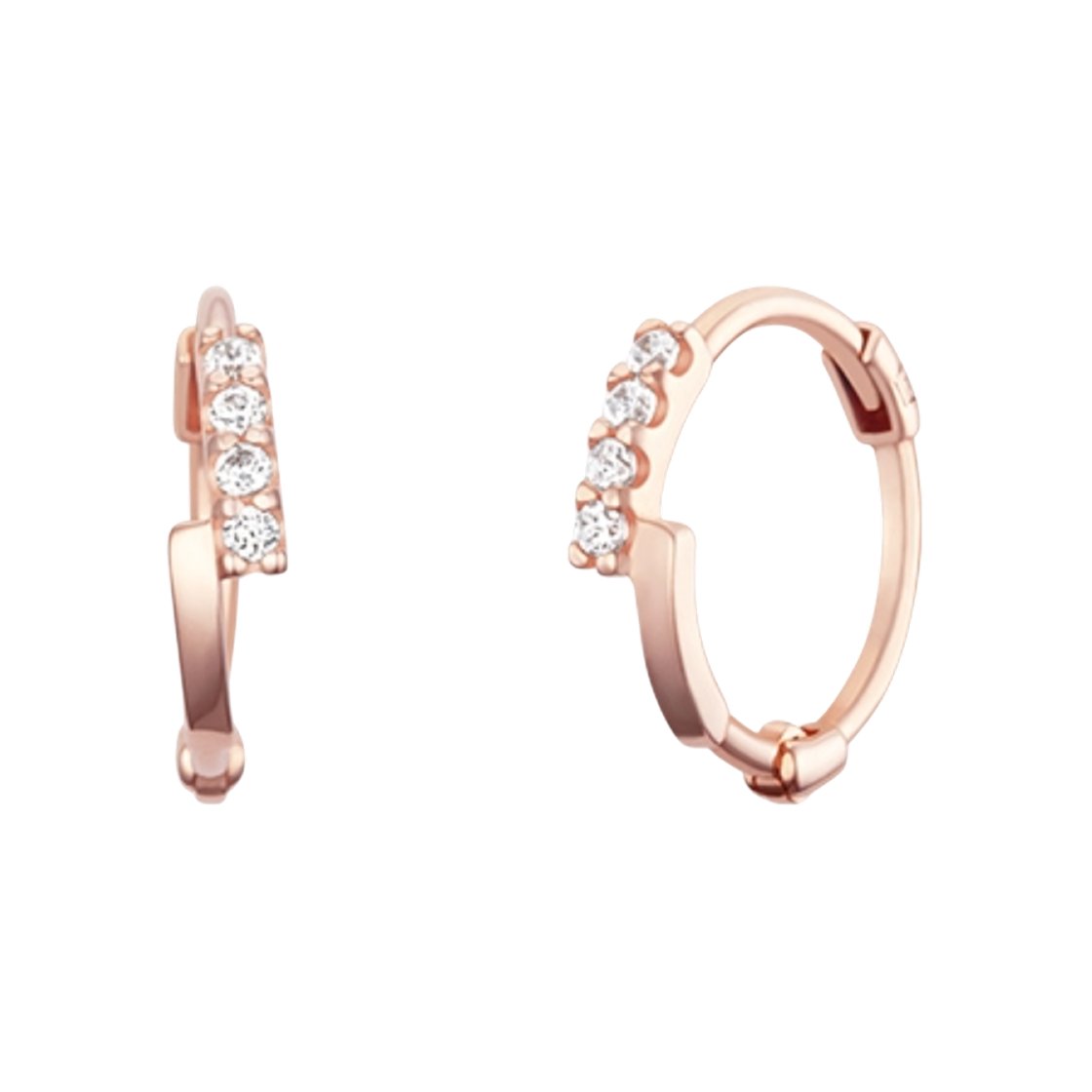 (W) 제이에스티나 J.페넬라 14K 이어링 로즈 골드((W) J.Estina J.Fenella 14K Earrings Rose Gold) - 1