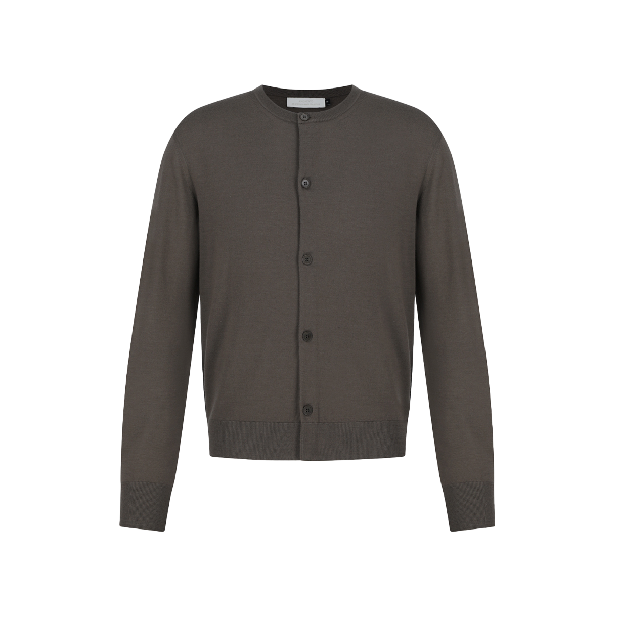 아모멘토 맨즈 울 가디건 브라운 - 26SS(Amomento Men's Wool Cardigan Brown - 26SS)