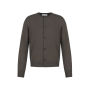 Amomento Men's Wool Cardigan Brown - 26SS