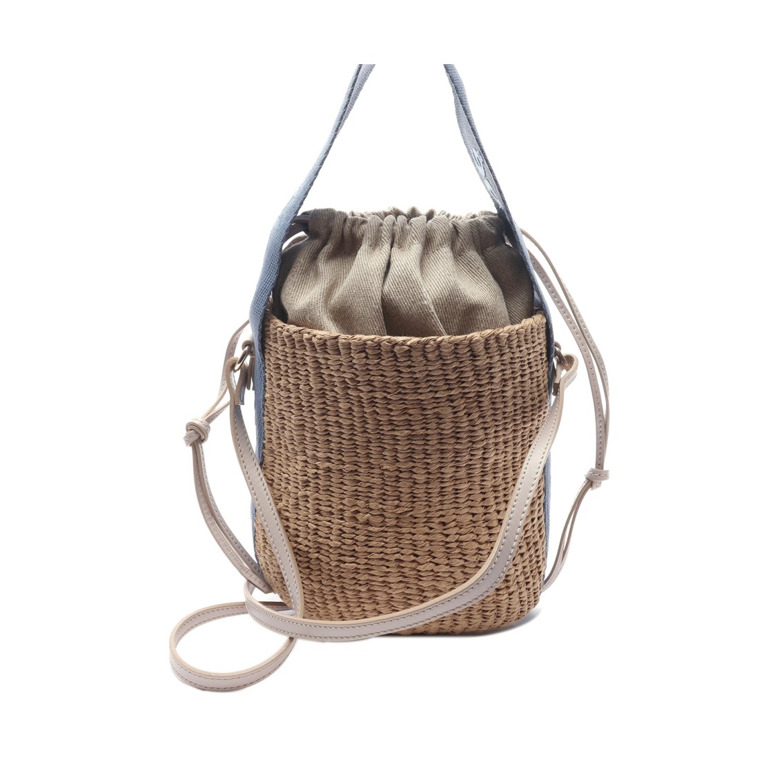 [20% 쿠폰] 끌로에 스몰 우디 베스킷백 워시드 블루([20% 쿠폰] Chloe Small Woody Basket Bag Washed Blue) - 4