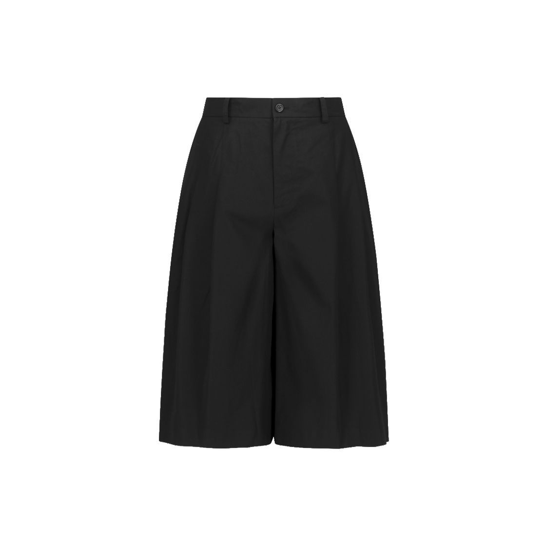 KM6APALAM55BK Amomento Wide Bermuda Pants Black - 26SS