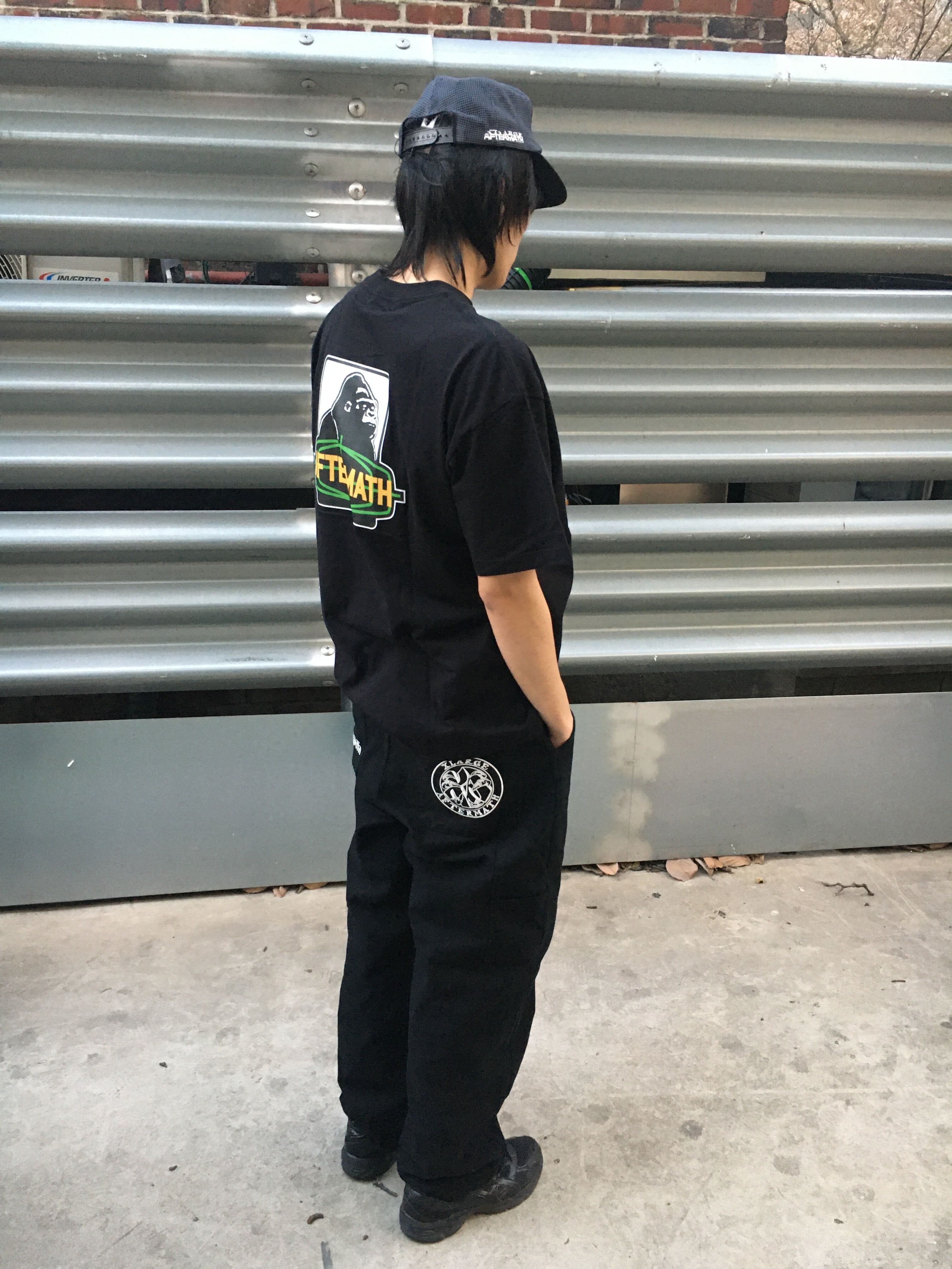 Aftermath Atm X Xlarge Logo Tee Black, Aftermath Atm X Xlarge Mesh Cap Black 착용 스타일
