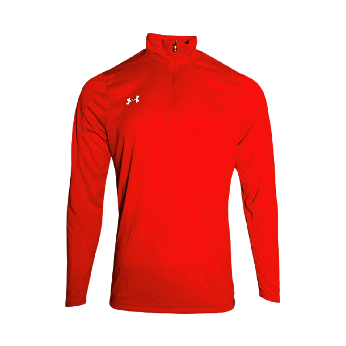 1293901-860 Under Armour UA Rival 1/4 Zip Long Sleeve T-Shirt Orange