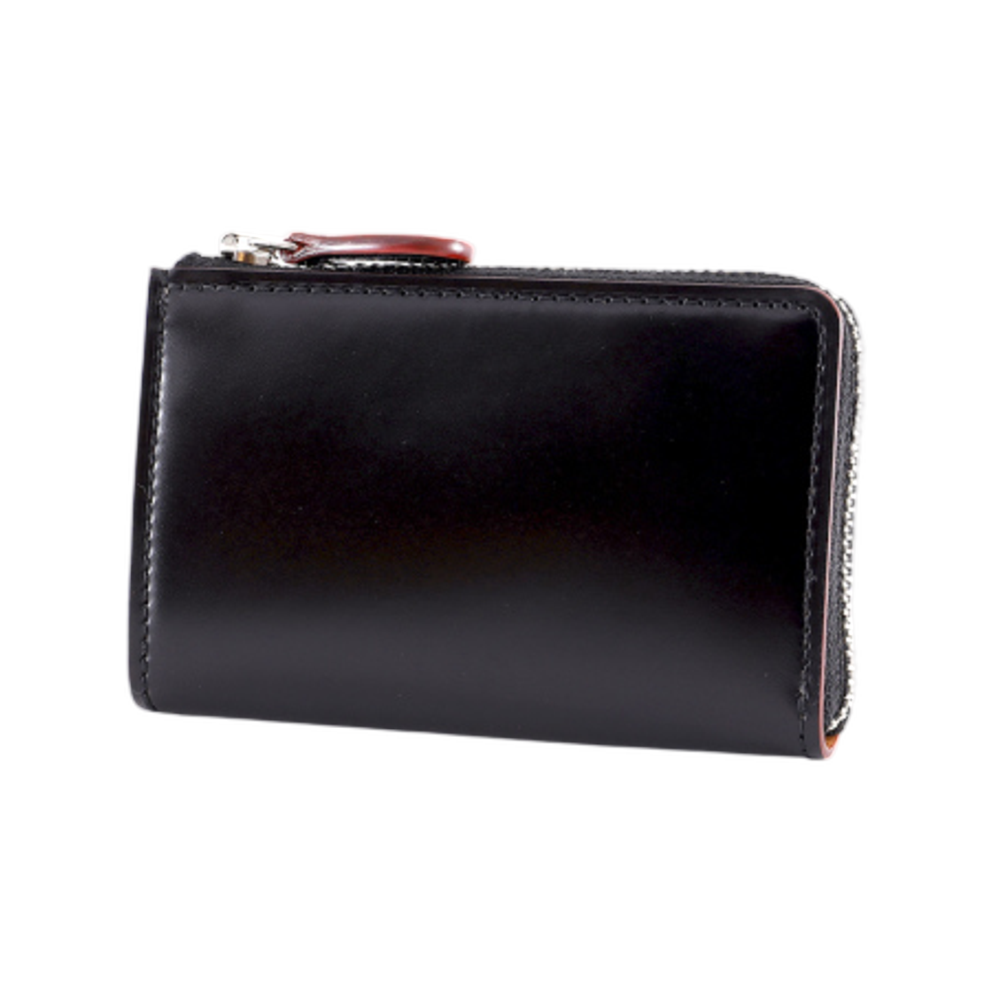 간조 코도반 L-지퍼 코인 케이스 블랙(Ganzo Cordovan L-Zip Coin Case Black)