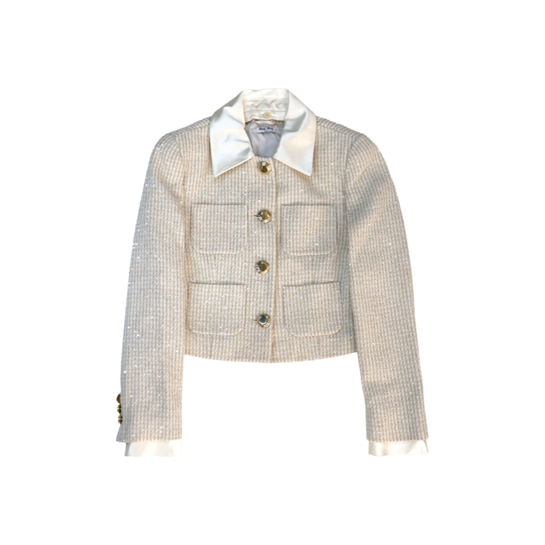 ITSVFNPF6H6Q Miu Miu Light Pink Sequin Jacket A-C49805