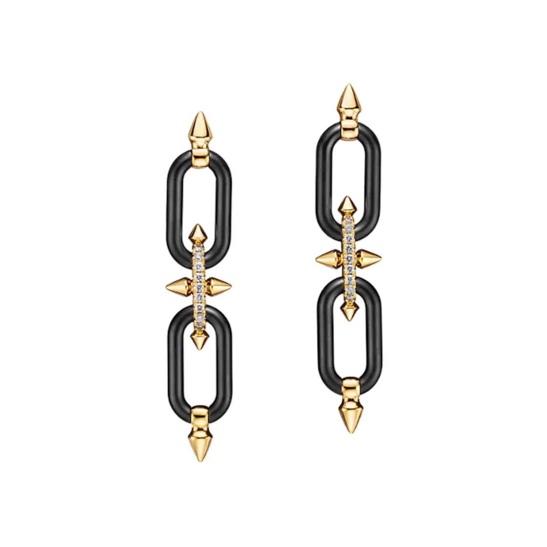 73467977 Tiffany & Co. Tiffany Titan by Pharrell Williams Earrings Titanium and Gold with Diamonds